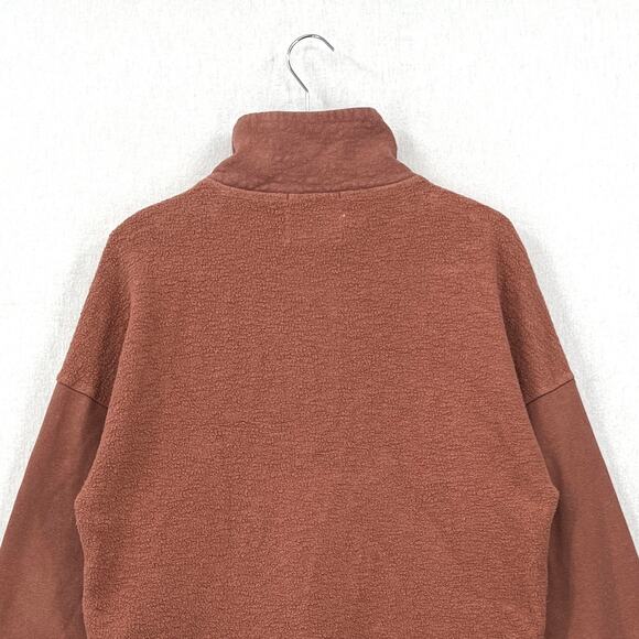 REI Wallace Lake Fleece Pullover Womens Small Rose Sunfade Clay Hemp Funnel Neck - Picture 7 of 16